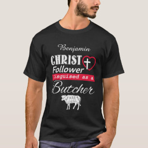 Camiseta Cristo Seguidor Disfrazado De Carnicero Cristiano