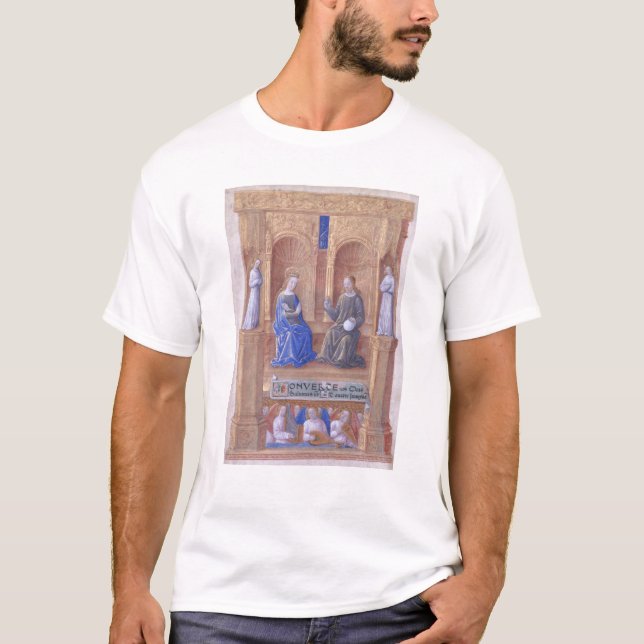 Camiseta Cristo y el Virgen María Enthroned (Anverso)