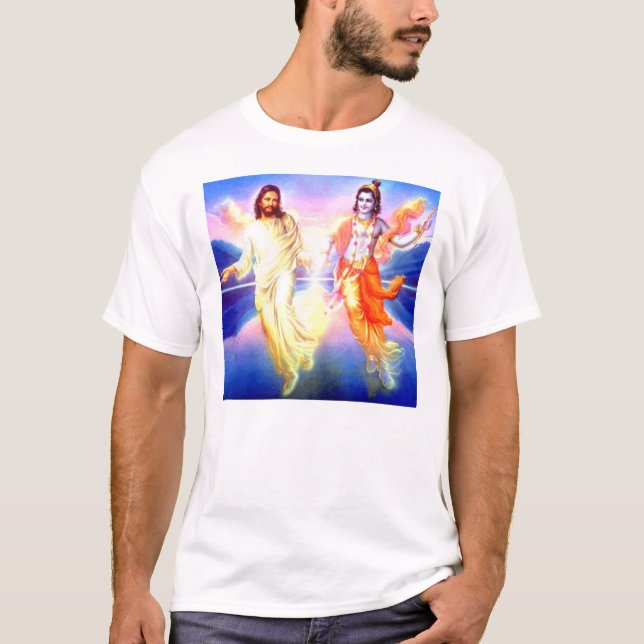 Camiseta Cristo y Krishna (Anverso)