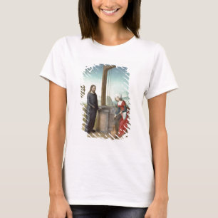 Camiseta Cristo y la mujer de Samaria, c.1500 (aceite en el