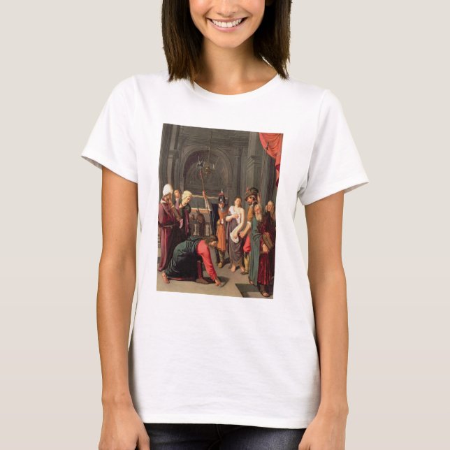 Camiseta Cristo y la mujer en el adulterio (Anverso)