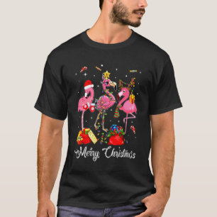 Camiseta Cristóbal Chris Chris, reno rosado de Santa Hat