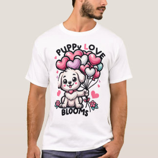 Camiseta Crítica de globos de corazón - Tee de celebración