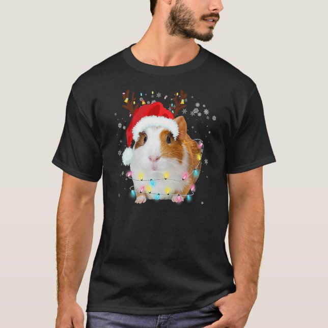 Camiseta Criticadores de renos de cerdo de Santa Hat de Gui (Anverso)