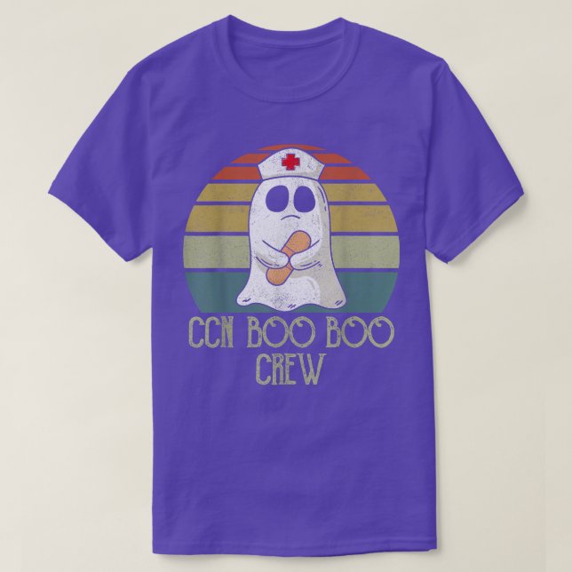 Camiseta Critical Care Nurse Boo Boo Crew Shirts, Nursing H (Diseño del anverso)