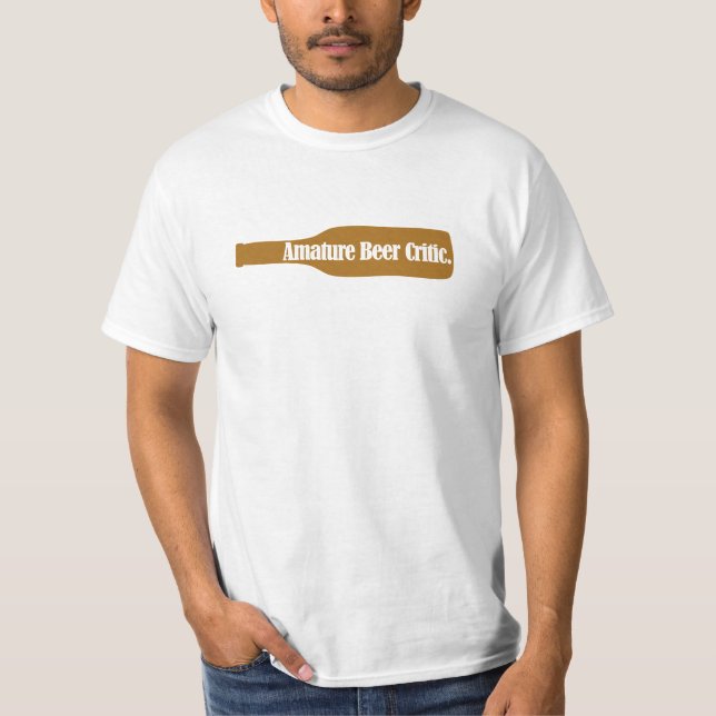 Camiseta Crítico aficionado de la cerveza (Anverso)