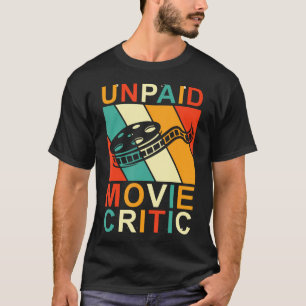 Camiseta Crítico de cine de película de cine sin paga