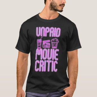Camiseta Crítico De Película No Pagado Para Diseños De Pelí