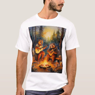 Camiseta "Críticos de fuego: Gracioso campamento animal en