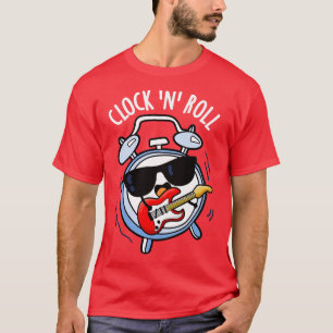 Camiseta Críticos De Rock Clock Y Rolly Funny