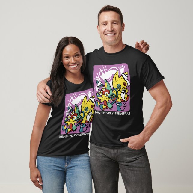 Camiseta Críticos gatos de Halloween: arte fascinante (Unisexo)