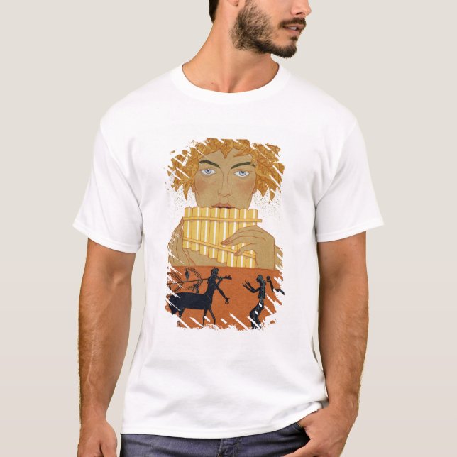 Camiseta Critique al gaitero, ilustracion de "Les Mythes" (Anverso)
