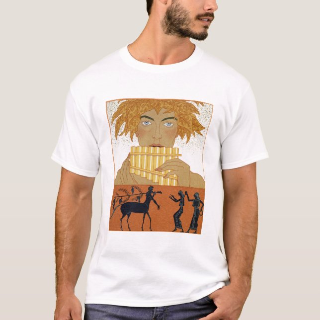 Camiseta Critique al gaitero, ilustracion de "Les Mythes" (Anverso)