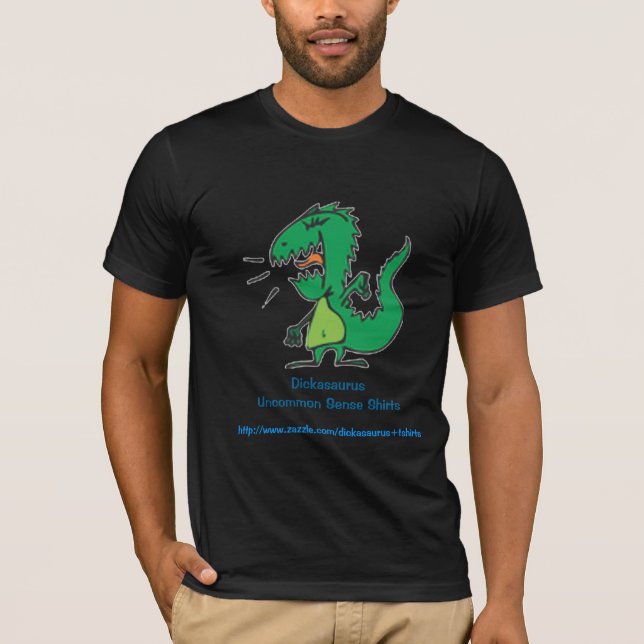 Camiseta Critter de Dickasaurus, sentido infrecuente de (Anverso)