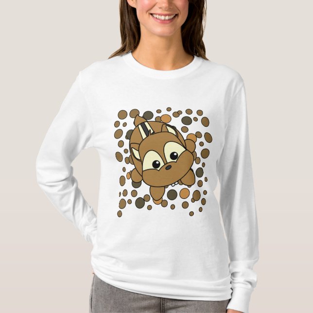 Camiseta Critter pequeño de Chipmunk (Anverso)