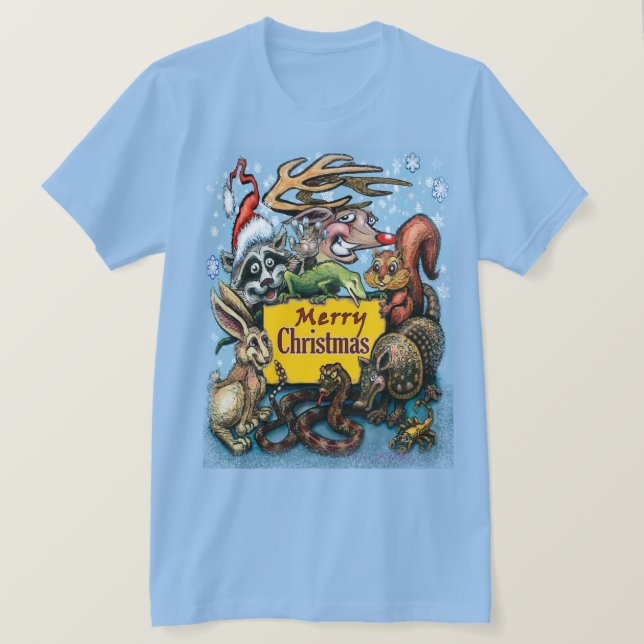 Camiseta Critters navidades (Anverso del diseño)