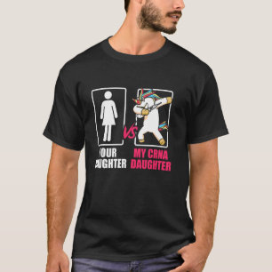 Camiseta Crna Daughter Unicorn Enfermera anestesista certif