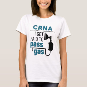 Camiseta CRNA I recibe pago por pasar gas