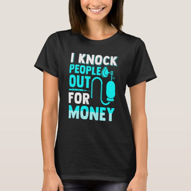 Camiseta CRNA Nurse Anesthetist  Anesthesiology (Anverso)