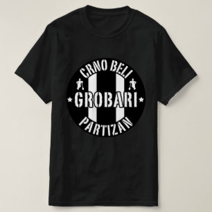 Camiseta Crno Beli Grobari Partizan