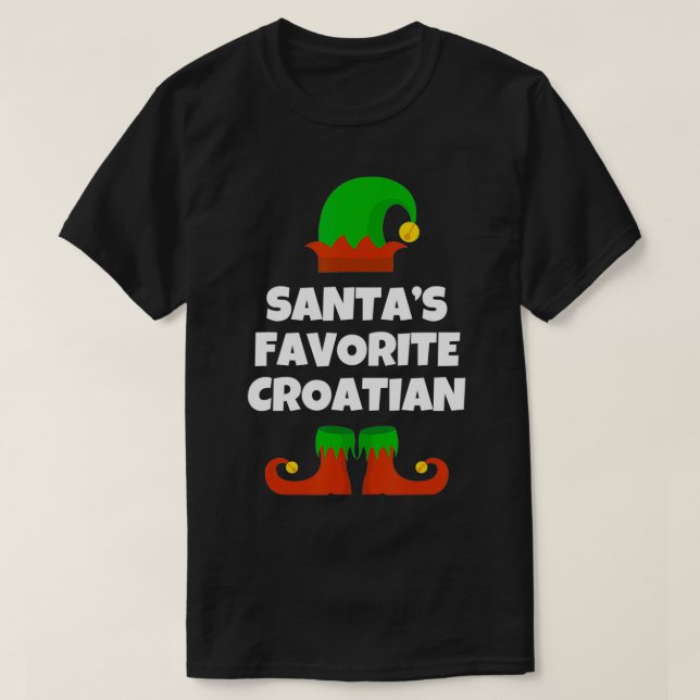 Camiseta Cro de Navidades divertidos de regalo croata favor (Diseño del anverso)