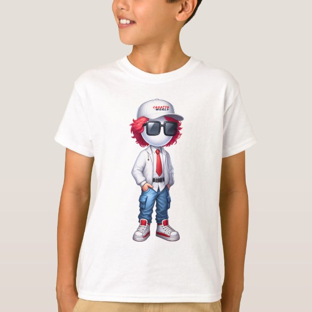 Camiseta CRO@ - Frente blanco y espalda (Anverso)