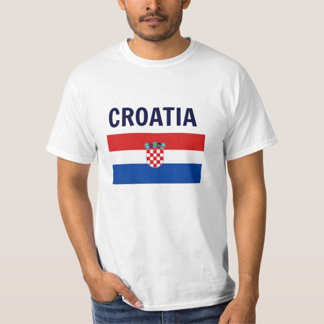 Camiseta Croacia - Bandera de Croacia (Anverso)