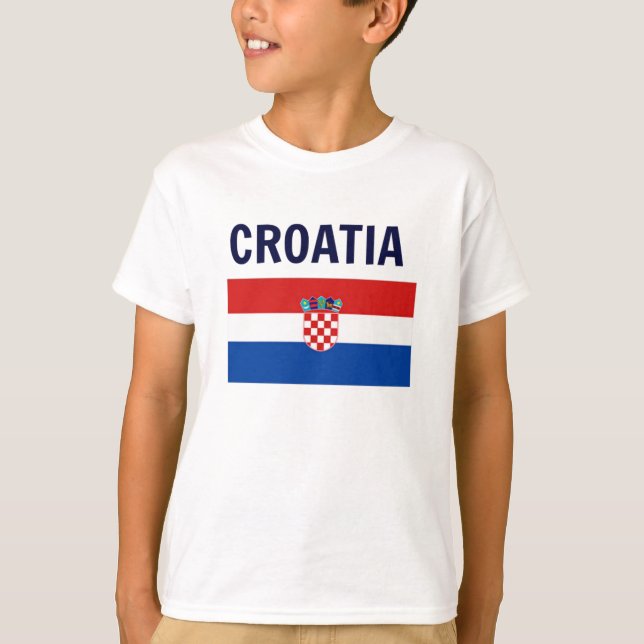 Camiseta Croacia - Bandera de Croacia (Anverso)
