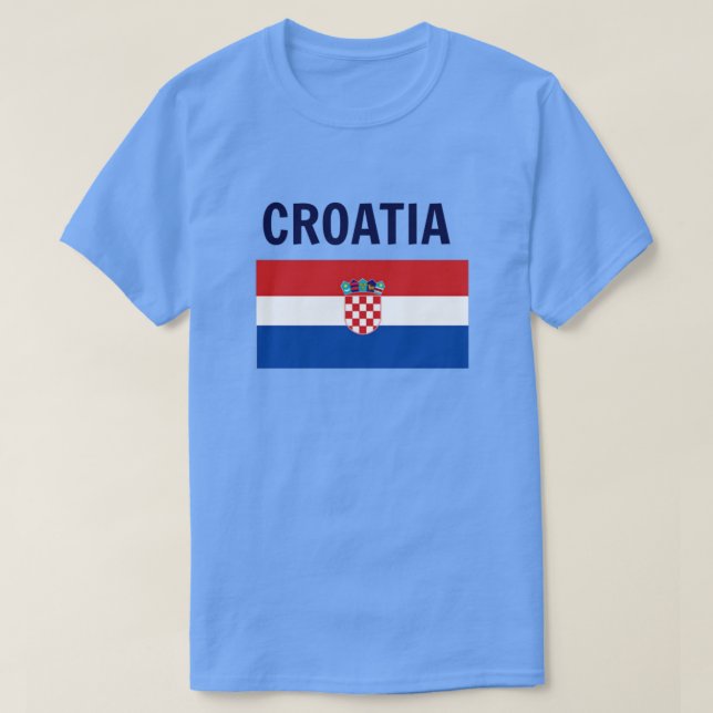 Camiseta Croacia - Bandera de Croacia (Diseño del anverso)