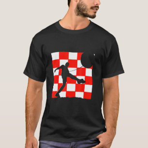 Camiseta Croacia Bandera de Croacia Jugador de Fútbol Croat