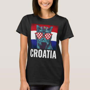Camiseta Croacia Bandera de la península de los Balcanes va