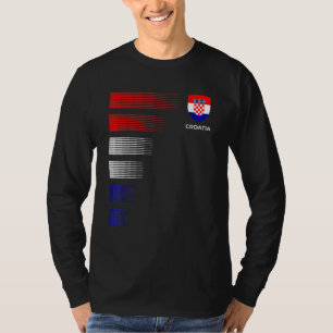 Camiseta Croacia Bandera Emblema Patriótico Croata Pr
