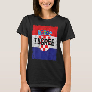 Camiseta Croacia Bandera Raíces croatas Hrvatske Croacia Cr