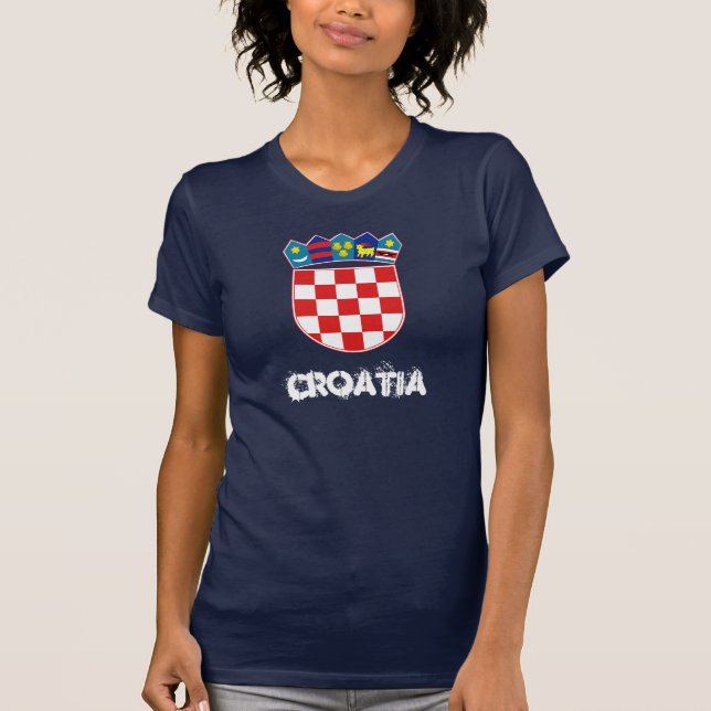 Camiseta Croacia con el escudo de armas (Anverso)