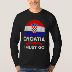Camiseta Croacia dice que debo ir con bandera croata Herita
