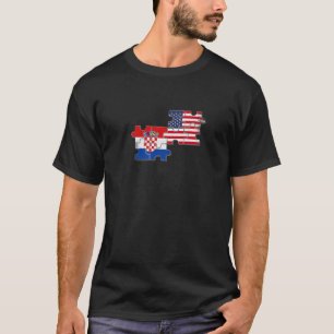 Camiseta Croacia EE.UU. arranca la bandera croata estadouni