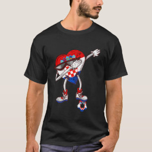 Camiseta Croacia: El equipo de fútbol Hrvatska Dabbing Hear