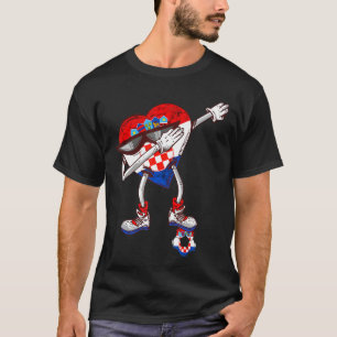 Camiseta Croacia: El equipo de fútbol Hrvatska Dabbing Hear