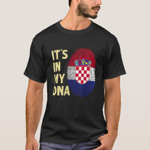 Camiseta Croacia En Mi Adn Equipo De Bandera Croata Croacia