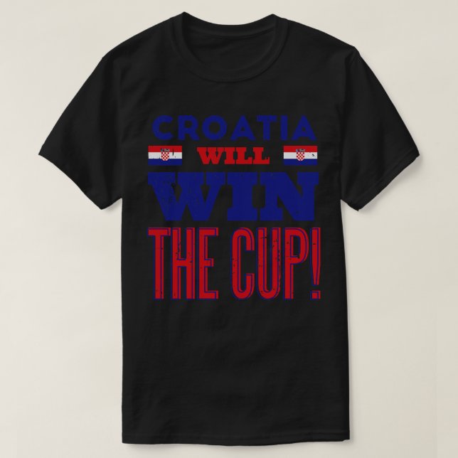 Camiseta Croacia gana la Copa (Diseño del anverso)