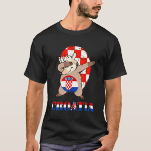 Camiseta Croacia Hedgehog Bandera Croata Hrvatska República