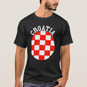 Camiseta Croacia Hrvatska Orgullo croata Bandera croata