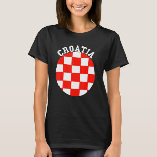 Camiseta Croacia Hrvatska Orgullo croata Bandera croata