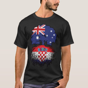 Camiseta Croacia Raíces de árboles australianos croatas