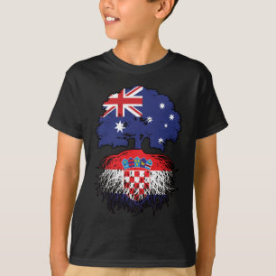 Camiseta Croacia Raíces de árboles australianos croatas