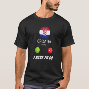 Camiseta Croacia: Recuerdos de bandera están llamando