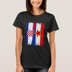 Camiseta Croacia Yugoslavia Media Bandera Croata Yugoslavo
