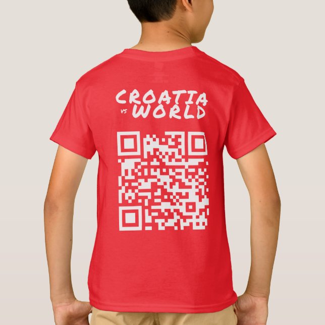 Camiseta CROACIAvsWORLD Red (Reverso)