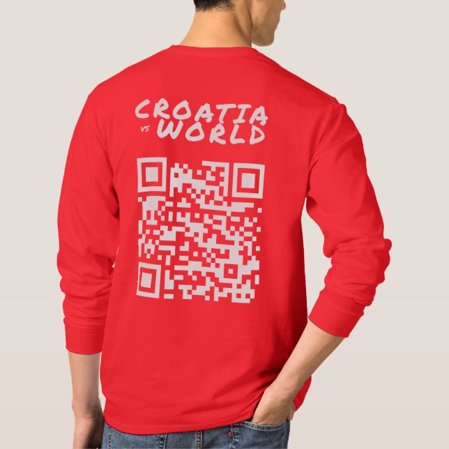 Camiseta CROACIAvsWORLD Red (Reverso)