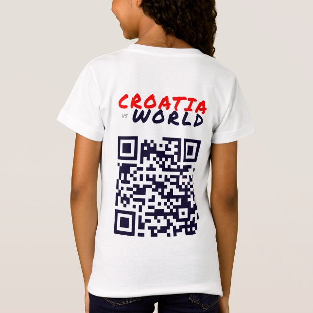 Camiseta CROACIAvsWORLD White (Reverso)